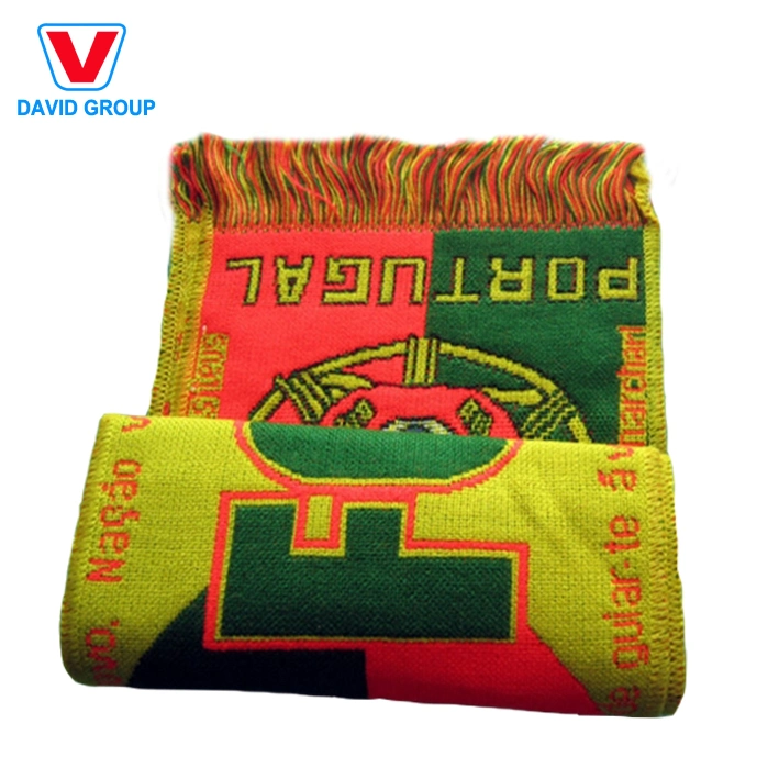 Custom Printing Your Design Scarves 100% Polyester/Knitted Polyester/Satin/Fleece Football Scarf Custom