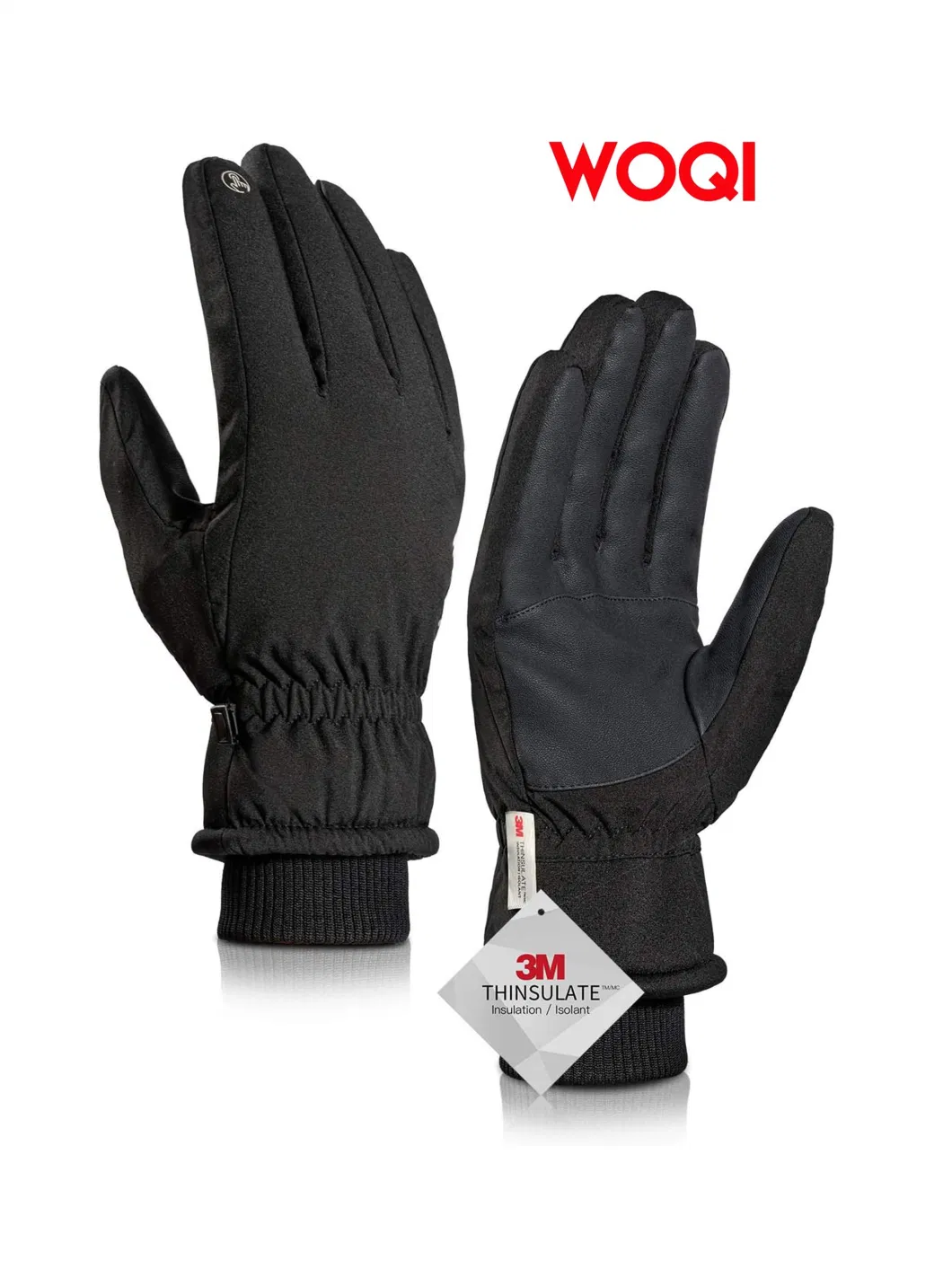 Woqi Men&prime;s Winter Gloves Warm Waterproof Ski Gloves for Women with Touch Screen