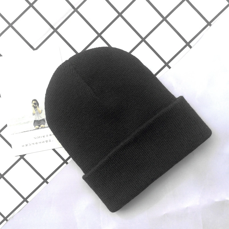 Factory Price Basic Kid&prime;s Knitted Beanie Pattern Knit Hats OEM&ODM Plain Dyed Custom Logo Colors Wholesale Winter Fashion Kids Hats