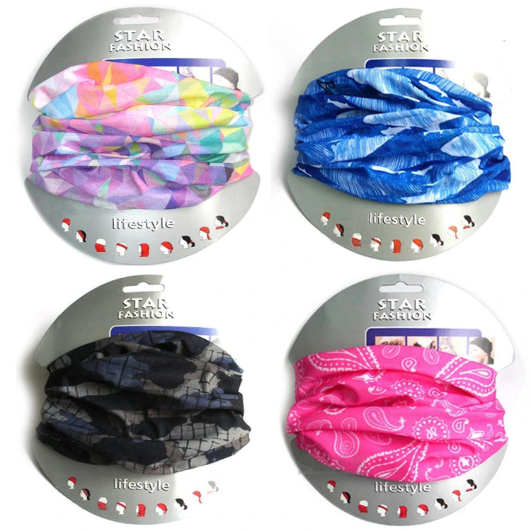 Custom Pattern Fashion Comfortable Outdoor Seamless Multifunctional Neck Gaiter Tube Bandana Scarf