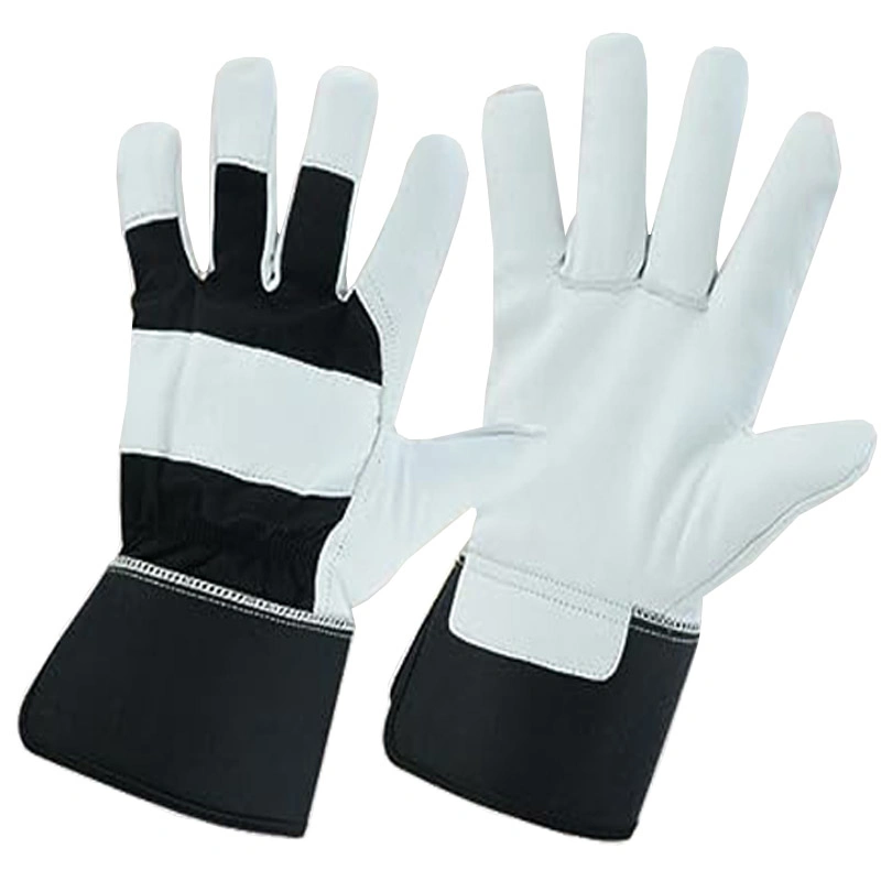 Smart All-Purpose Goatskin Leather Work Gloves Protective Hand Gloves for Maximum Protection Durable &amp; Comfort