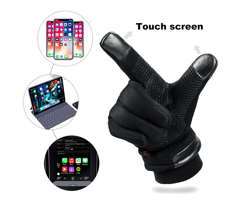 Wholesales Black Touchscreen Motorcycle Gloves Full Finger Protective Winter Gloves for Men