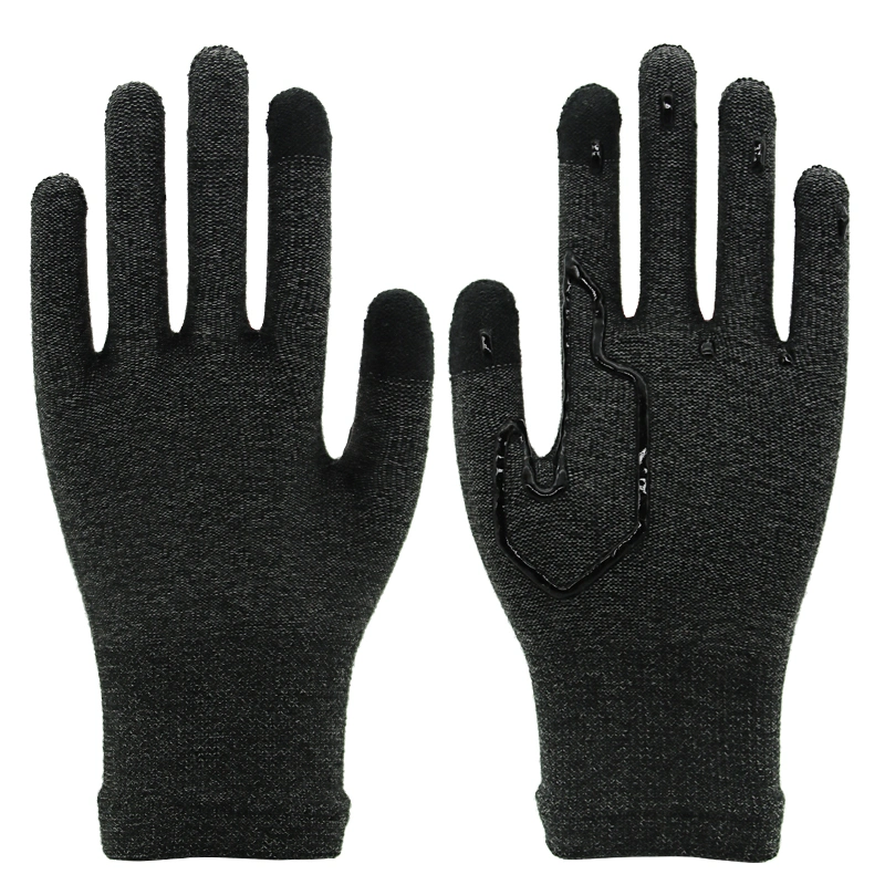 Recommend 13G Acrylic and Spandex Anti Slip Touch Screen Knitted Glove with Dots on Palm