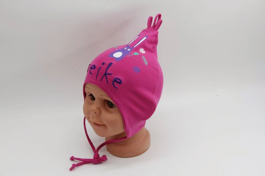 Jersey Baby Rabbit Print Summer Hat Earmuff Summer Jersey Hat Cute Style