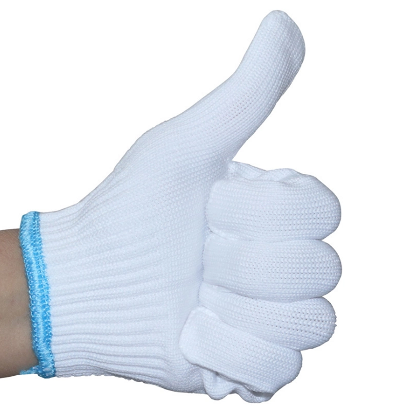 Factory Wholesale 13 Guage High Elastic Safety Work Nylon Knitted Gloves Abrasion Resistant Touch Screen Glove