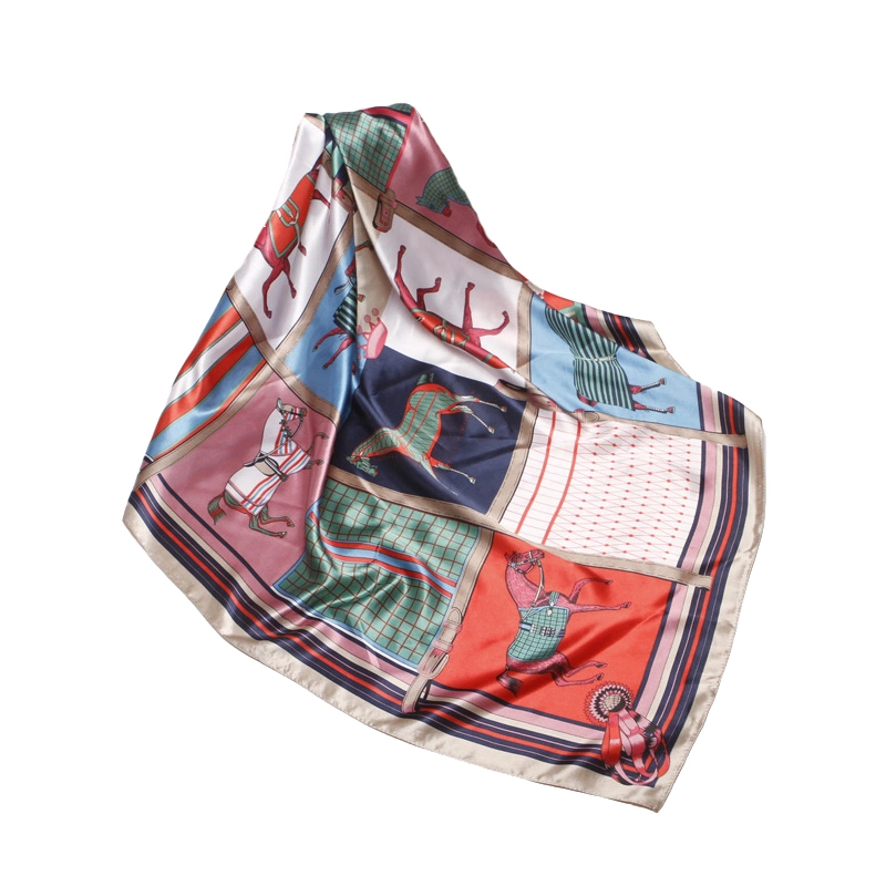 Fashion Print Satin Wholesale Square Scarves