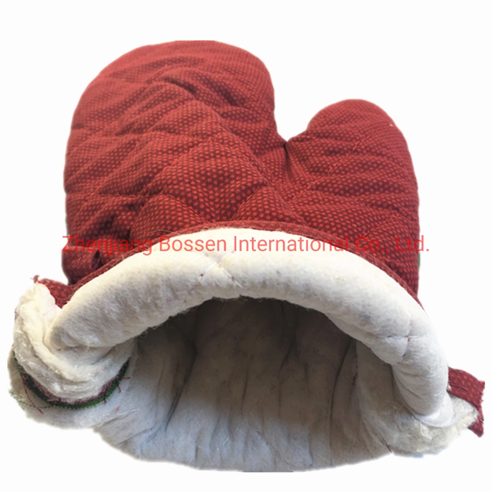 OEM Custom Print Polyester Cotton Oven Mitts Glove Oven Mitten