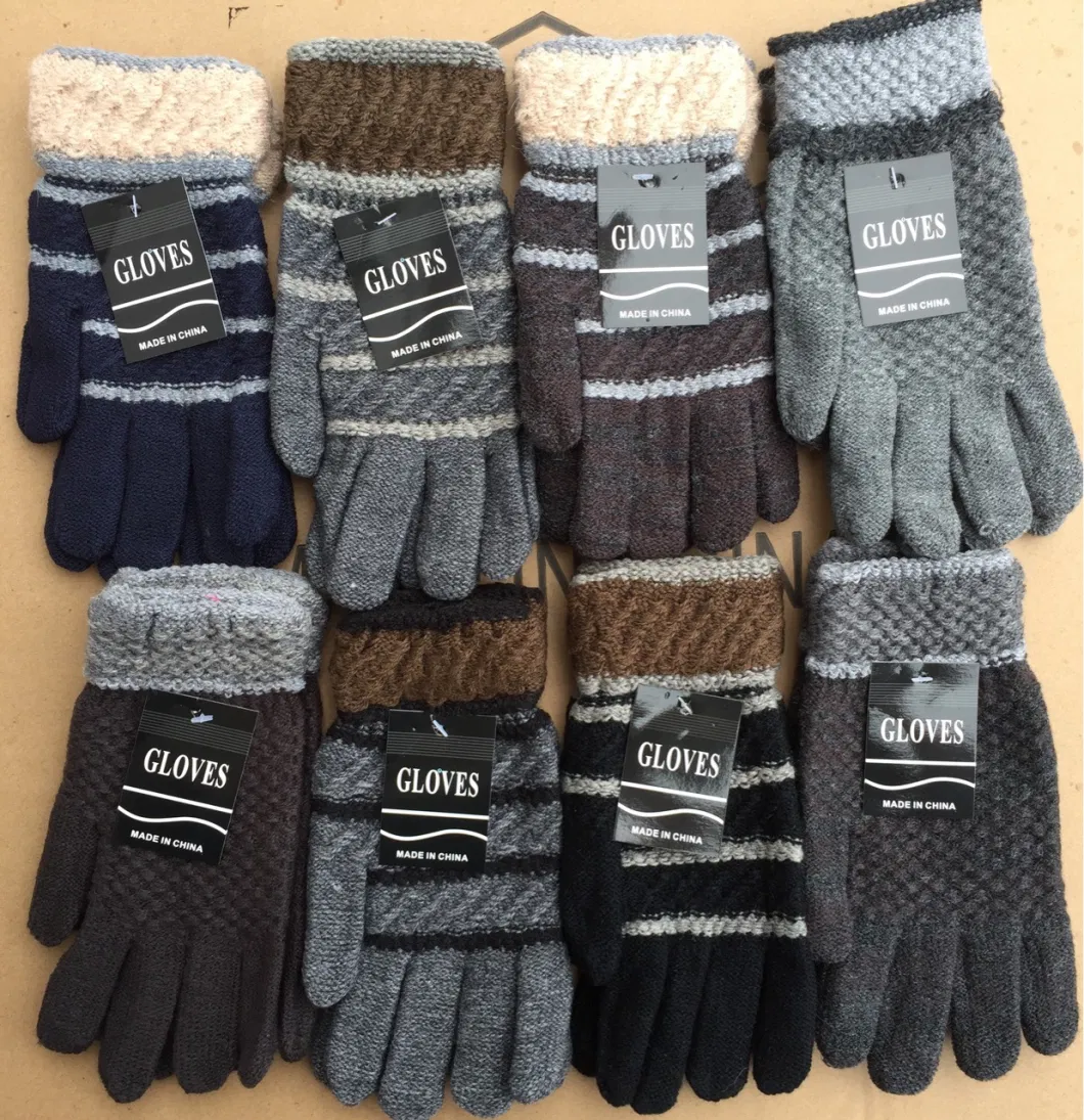 Faux Cashmere Wool Winter Magic Knit Gloves Reverse Knitting Acrylic Plush