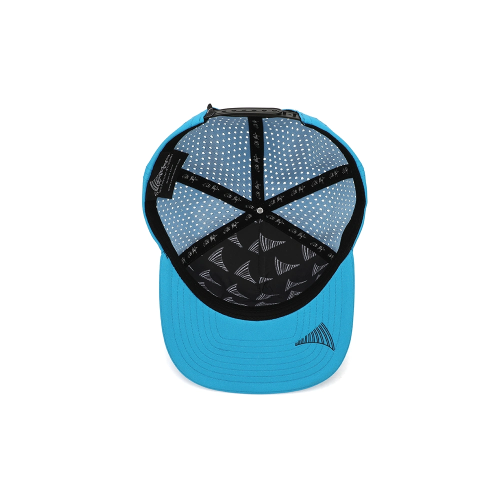 Custom High Quality 5-Panel Laser-Cut Perforated Cap Sports Hip Hop Snapback Hat