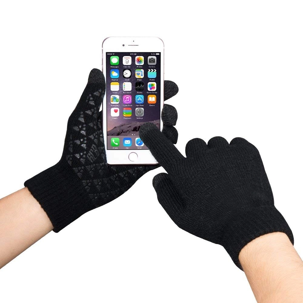 Wholesale Winter Warm Knitted Windproof Intelligence Smart Comfortable Gloves Touchscreen Gloves