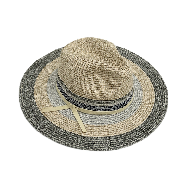 Colourful High Quality Oversized Sun UV Protection Personalized Floppy Panama Straw Hat Manufacturer