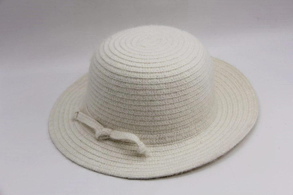 Adult Winter Polyester Straw Hat Shaping Hat Lady Style Single Color Fabric