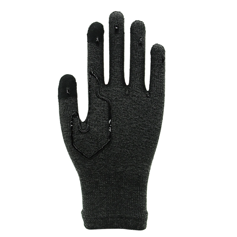 Recommend 13G Acrylic and Spandex Anti Slip Touch Screen Knitted Glove with Dots on Palm