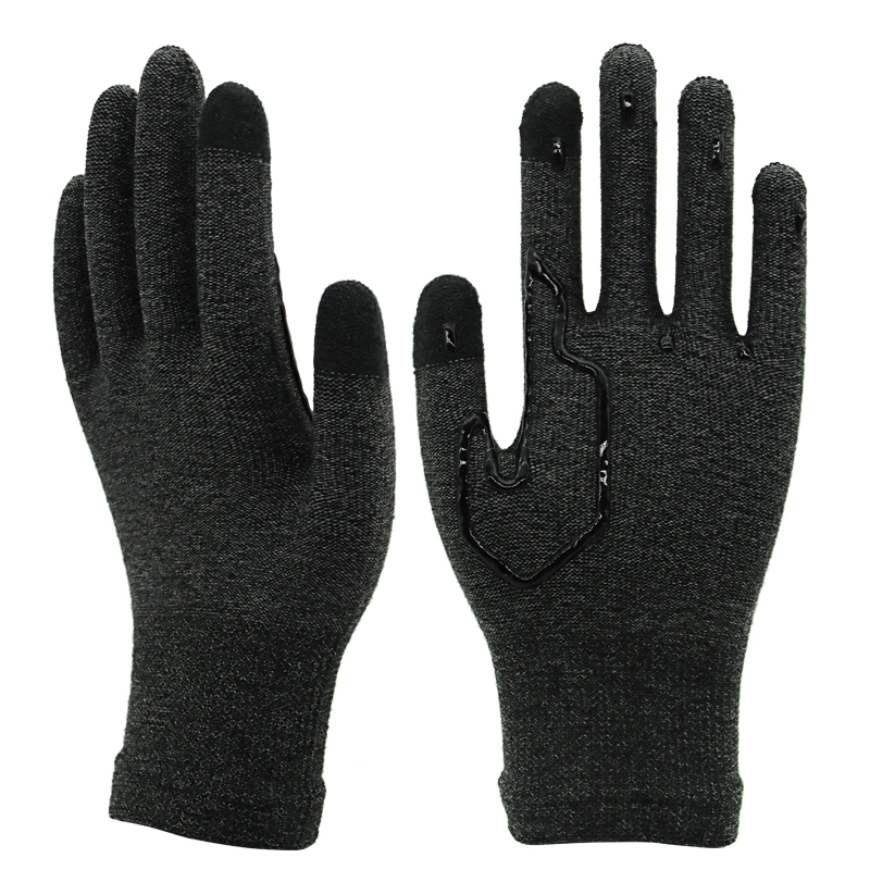 Recommend 13G Acrylic and Spandex Anti Slip Touch Screen Knitted Glove with Dots on Palm