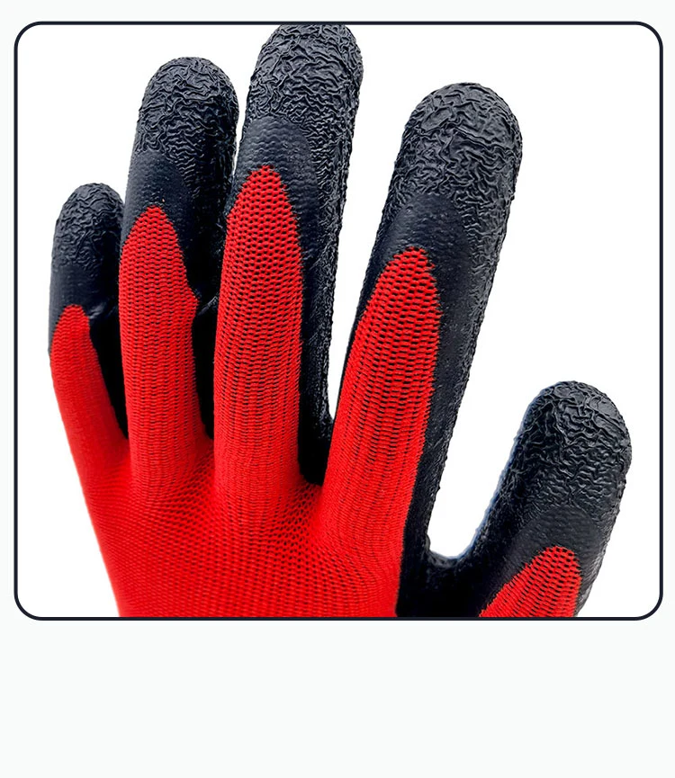 Hand Work Gloves Winter Men Nylon Latex Work Gloves