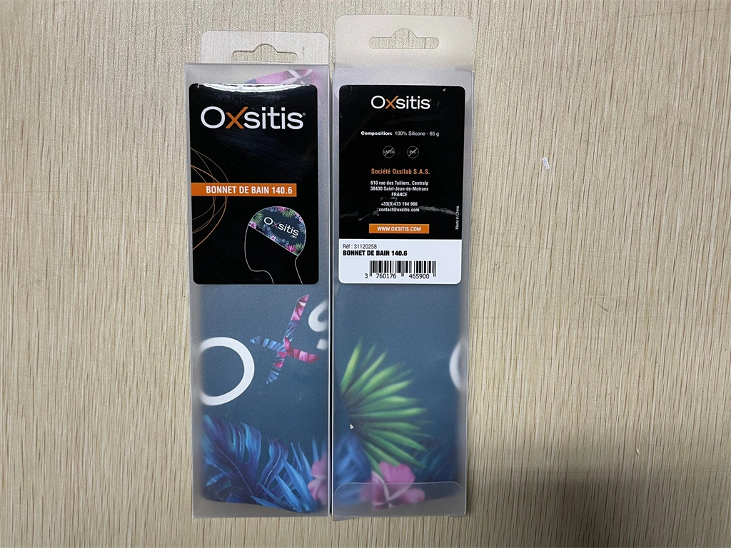 Oxsitis Silicone Swim Cap with Full Printing for Women