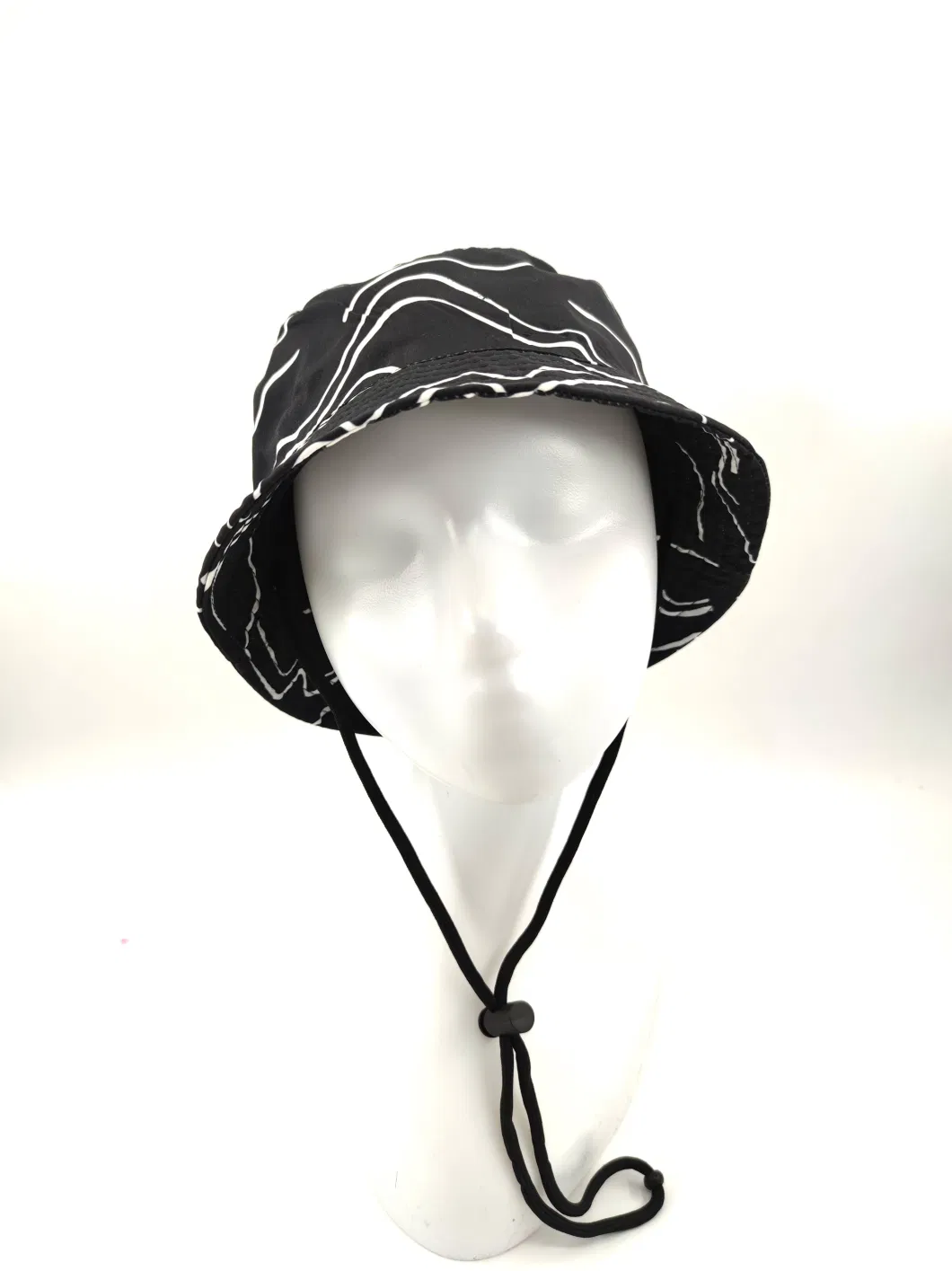 Polyester Sublimation Printed Bucket Hat, Reversible Style with Polyester Fabric Inner