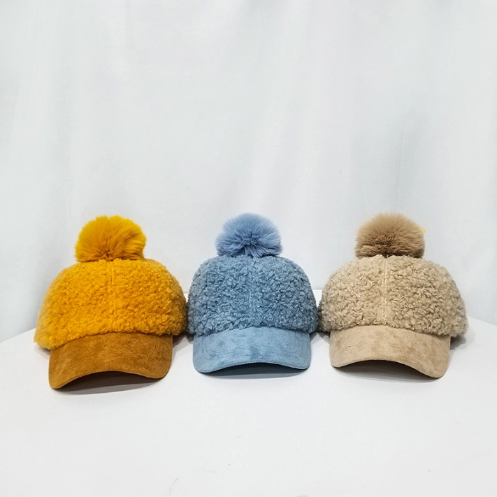 Winter Cap Sherpa Women Cap Winter Hats with Pompom