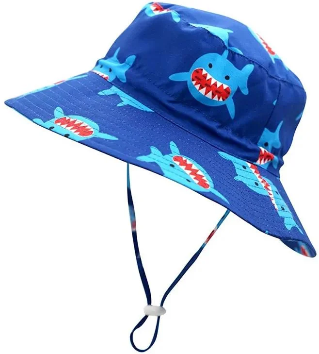 Wholesale Sun Protection Comfortable outdoor Sports Fashion Pattern Adjustable Kids Fisherman Hat