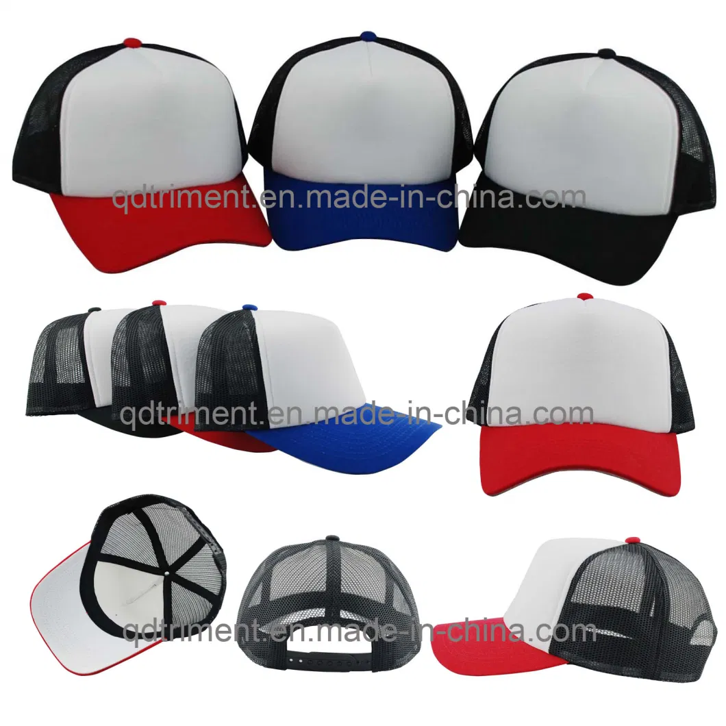 Popular Sponge Polyester Mesh Trucker Hat (T-Red Cap)