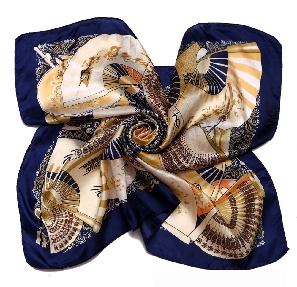 Best Selling Silk Scarf Custom Digital Print Design Twill Silk Scarf