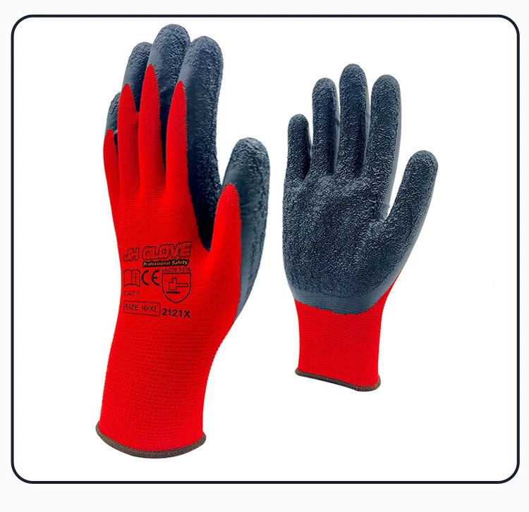 Hand Work Gloves Winter Men Nylon Latex Work Gloves