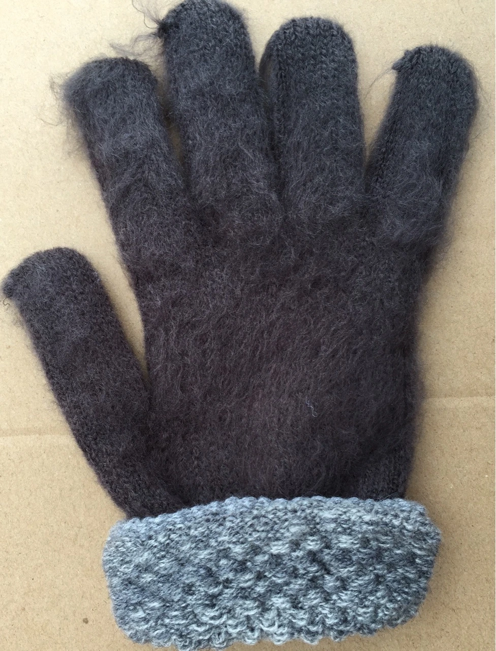 Faux Cashmere Wool Winter Magic Knit Gloves Reverse Knitting Acrylic Plush