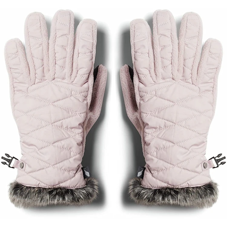 Leather Waterproof Windproof Personalized Running Sport White Gloves for Winter