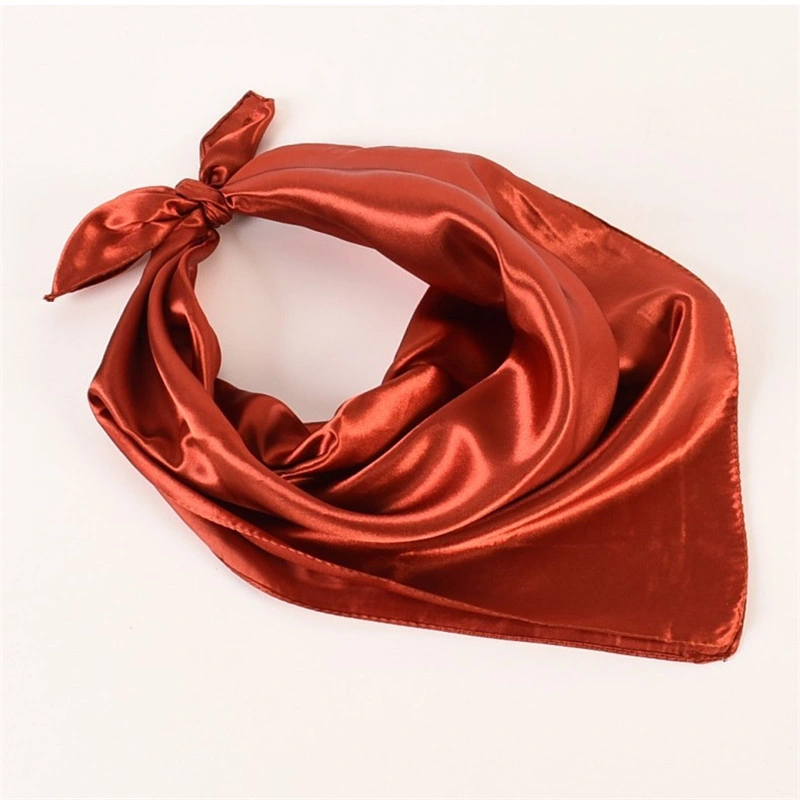 Simple Women&prime; S Silk 60cm Small Square Scarf Wholesale