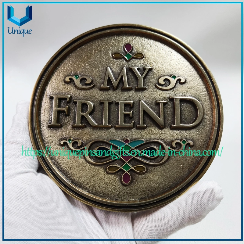 Custom 3D Relief Bronze Monument Plaques, Souvenir Memorial Metal Grave Plaque for Tombstone