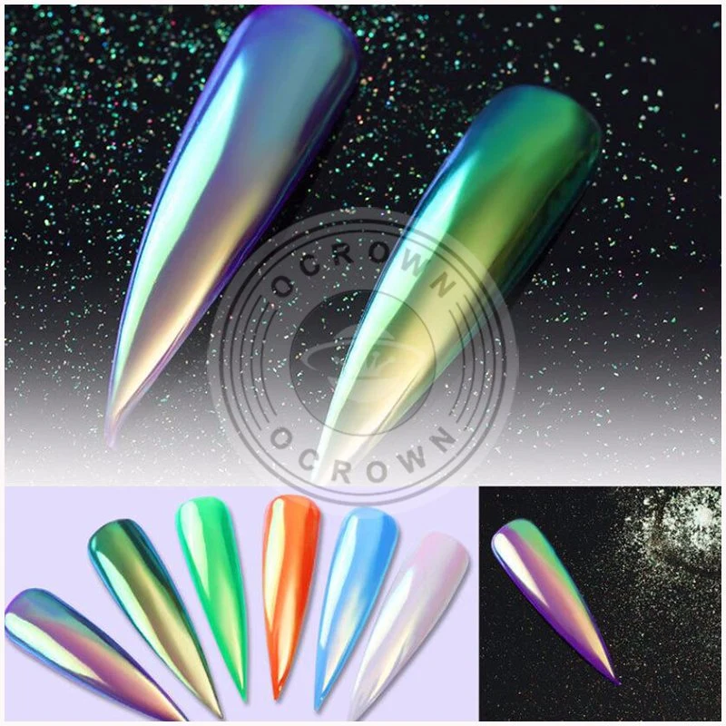 Unicorn Neon Mermeid Chrome Mirror Chameleon Powder Pigment for Nail