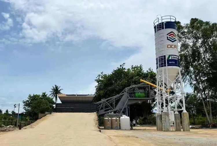 XCMG Official Hzs60vy Batch Plant Concrete Mobile 60 M3 Automatic Mobile Concrete Batching Plant