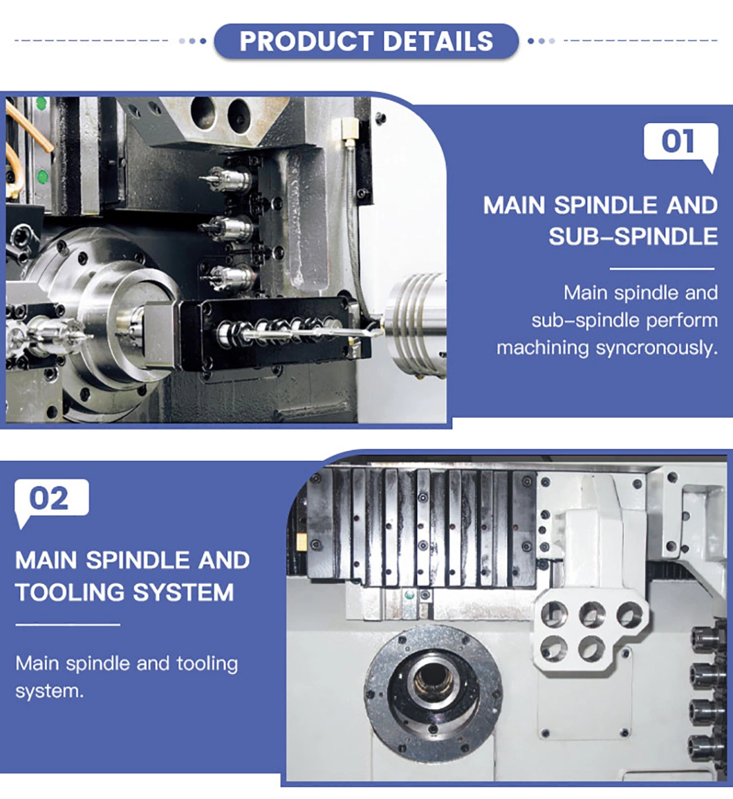 Light Duty High Speed 7 Axis CNC Swiss Automatic Lathe Machine for High-Precision Processing (JSL-20AB)