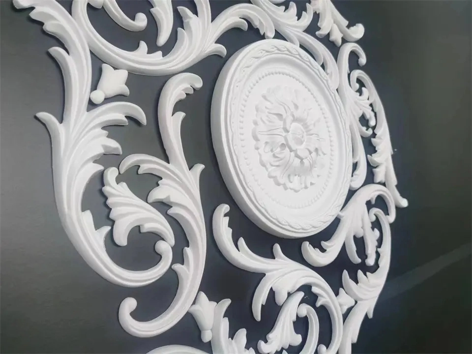 Modern Design Polyurethane Ceiling Veneer Accessories Safe and Eco-Friendly PU Decorative Molding