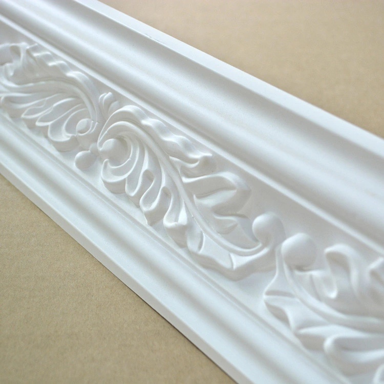 Architectural Urethane Polyurethane Carved Crwon Moulding 102mm Cornice