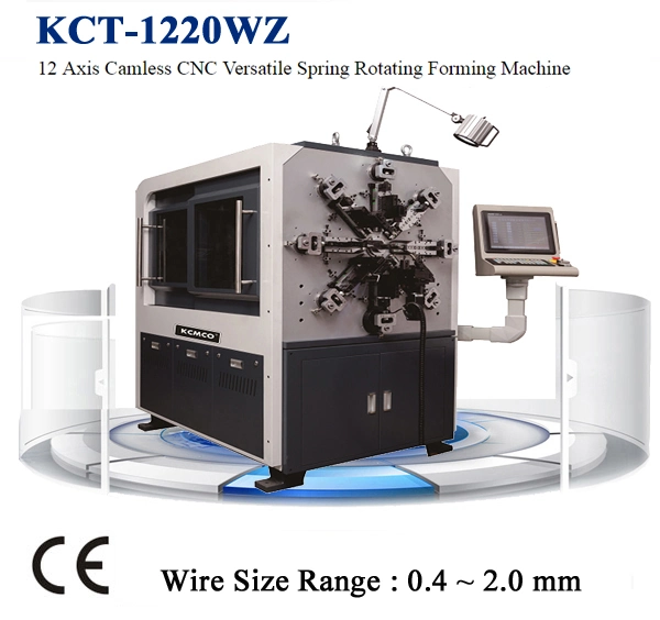 CNC 12 axis camless versatile Spring Machine