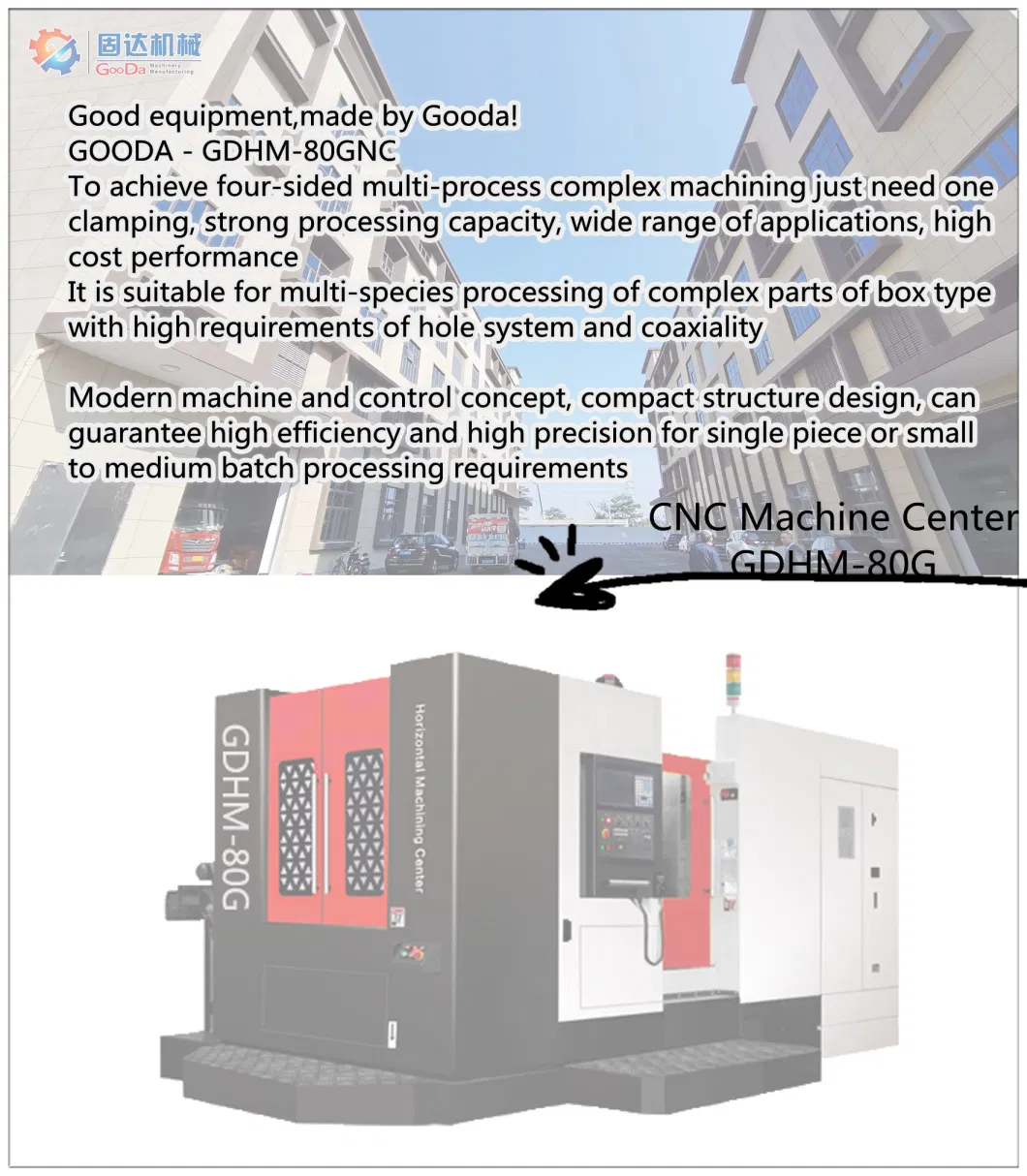 Automatic 4 Axis Horizontal CNC Milling Machining Center