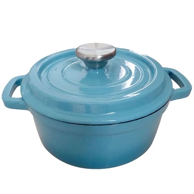  Factory Direct Sale Cooking Pot Non-Stick Enamel Cast Iron Dutch Oven Enameled Cookware Casserole 5qt