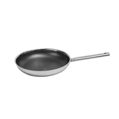 New Arrival Tri-Ply Stainless Steel Non-Stick Cookware Eterna Coating 28cm Fryingpan