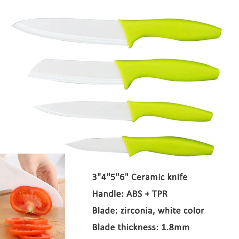 Cookware 3PCS Ceramic Knife Set with Plastic Handle (KCK126)