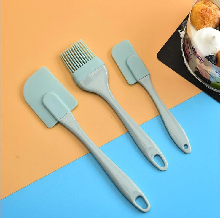 Hot Sale Bakeware Set 3 Pieces Silicone Oil Brush Spatula Set