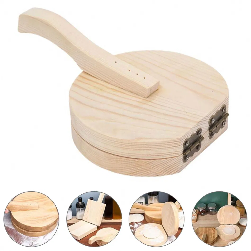 Wooden Dough Presser Skin Press Dumpling Wrapper Making Mold Kitchen Gadget Baking Pastry Tool