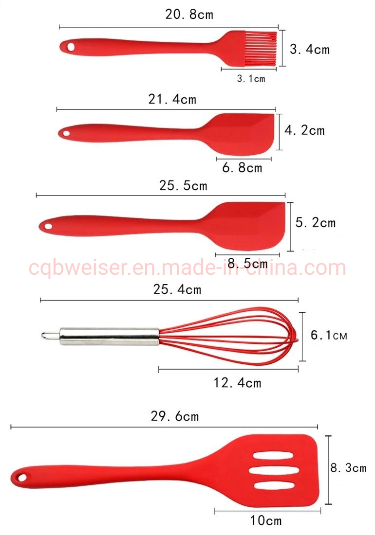 Home and Kitchen Accessories Heat Resistant Food Silicone Kitchen Utensils