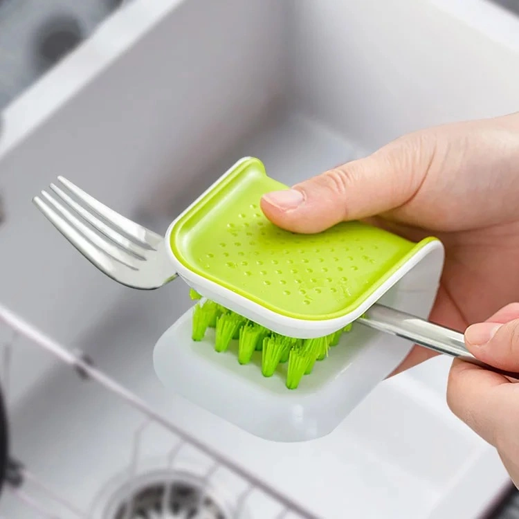 Multifunctional Kitchen Washing Brush U-Shaped Cutlery Cleaning Brush Kitchen Cleaning Tools