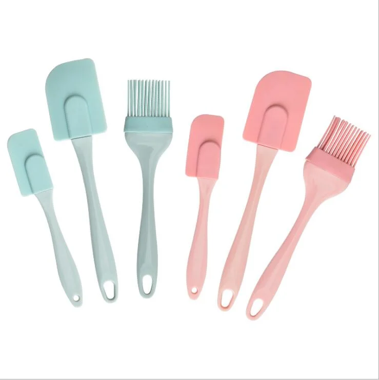 Hot Sale Bakeware Set 3 Pieces Silicone Oil Brush Spatula Set