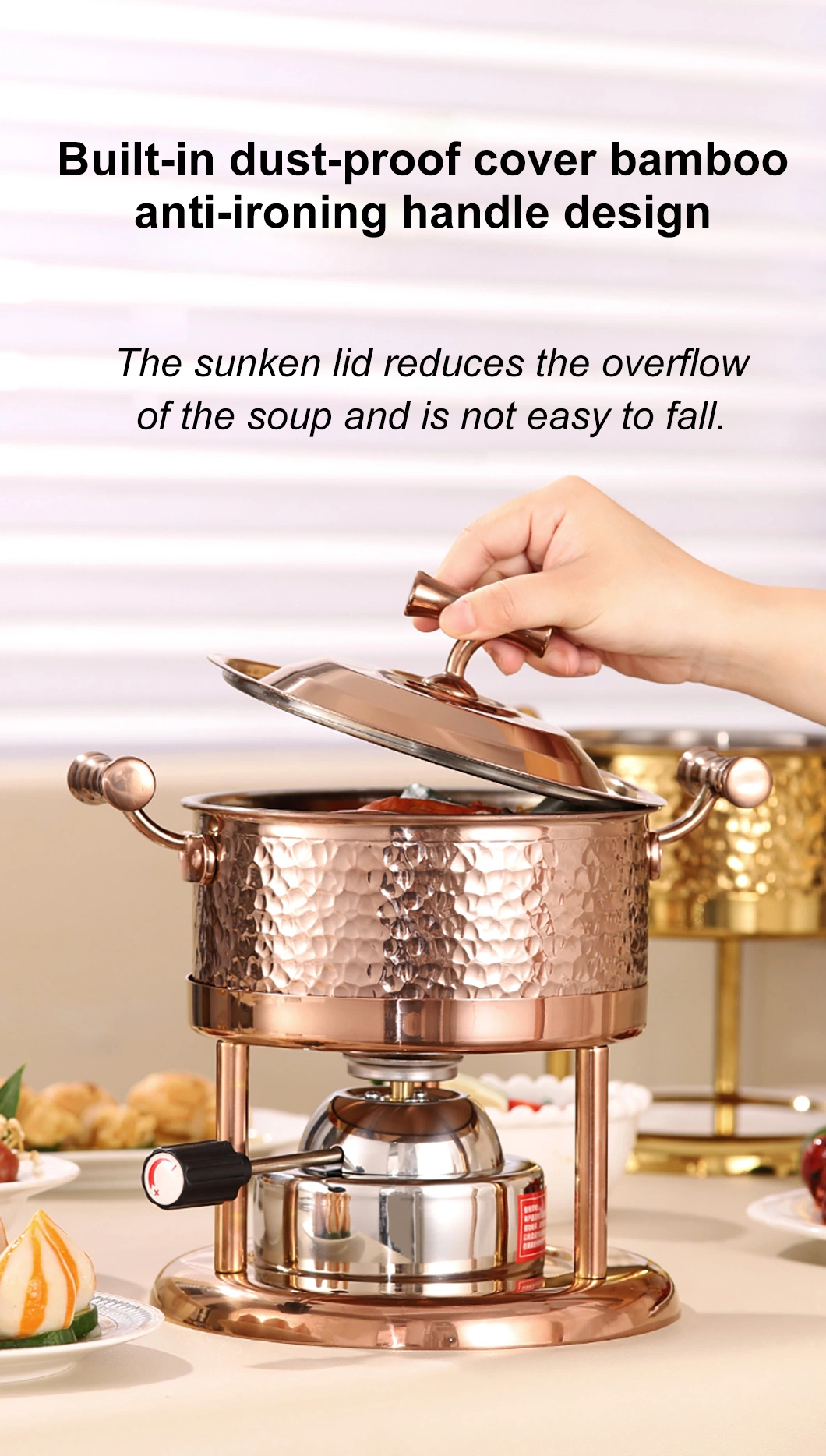 2024 New Stainless Steel Hot Pot Camping Pot Kitchen Appliance Cookware