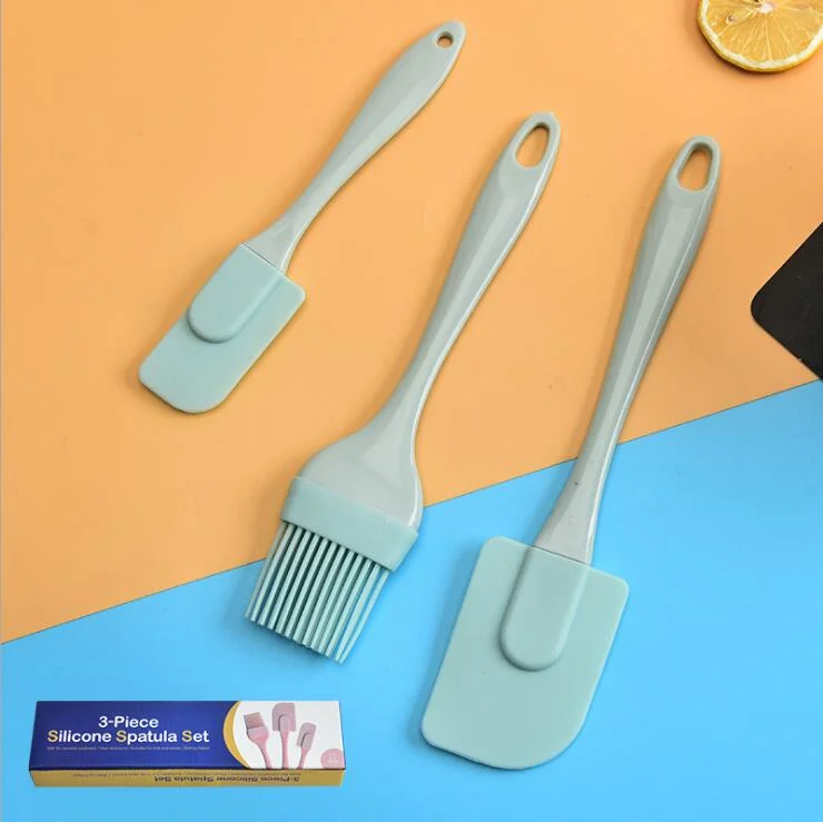 Hot Sale Bakeware Set 3 Pieces Silicone Oil Brush Spatula Set