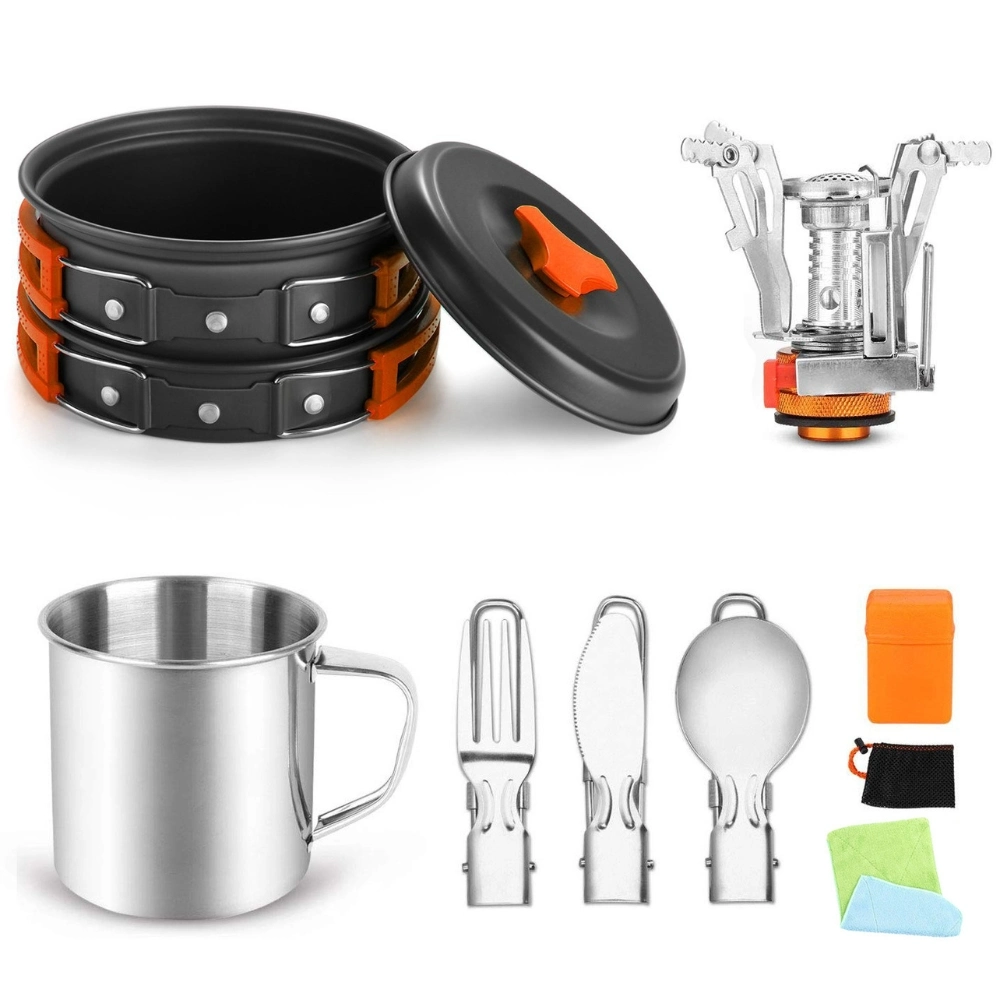 Portable Outdoor Camping Cookware Cooking Utensils Set Ci23755