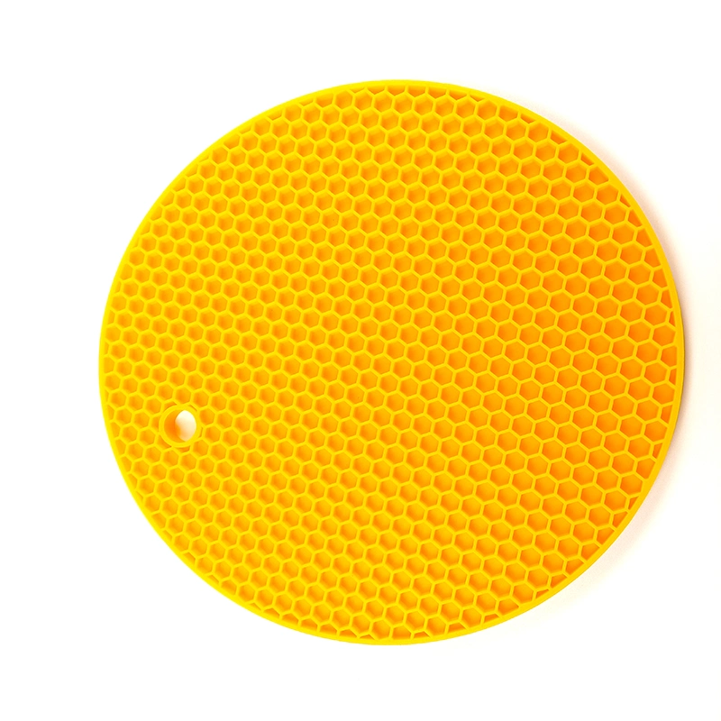 Kitchen Utensil Heat Resistant Honeycomb Silicone Hot Pot Holder Mat Coaster