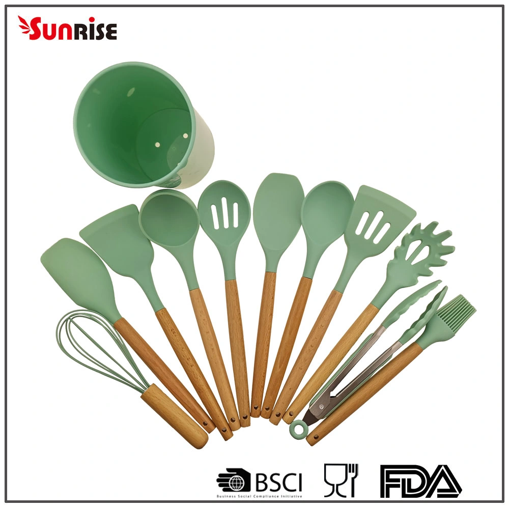 Unique Designed Set of 7 PCS Silicone Kitchen Tools (KTS096)